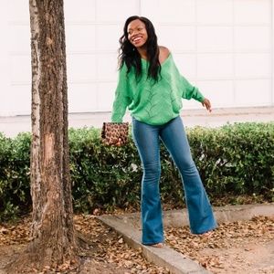 High Waisted Bell Bottoms Jeans